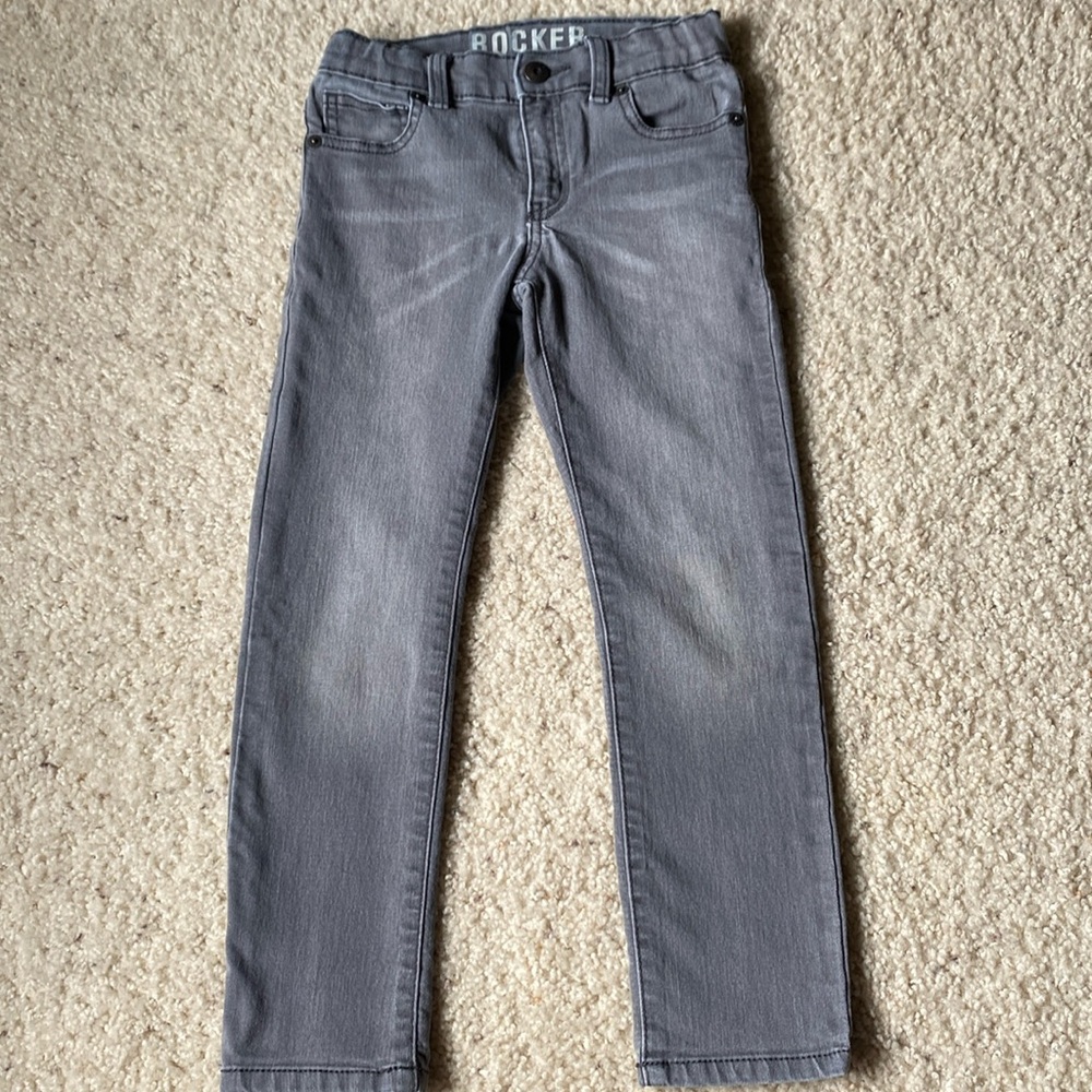 Crazy 8 Rocker Stretch gray denim size 6